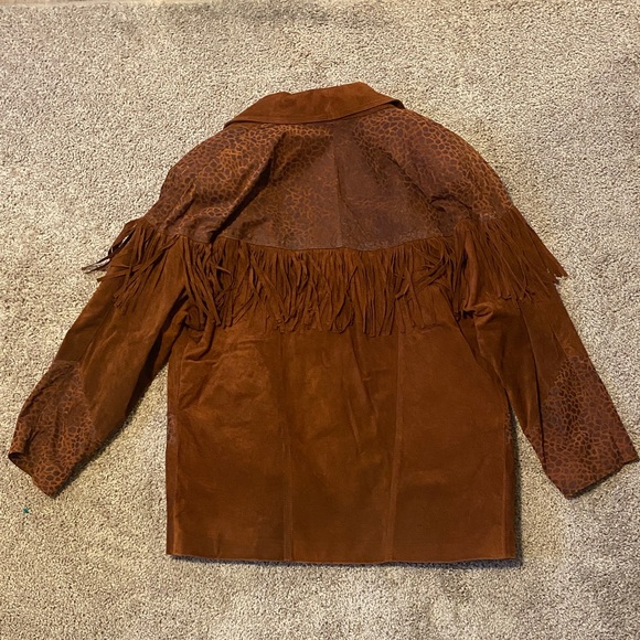 Avanti Brown Suede Fringe Blazer - Picture 9 of 12